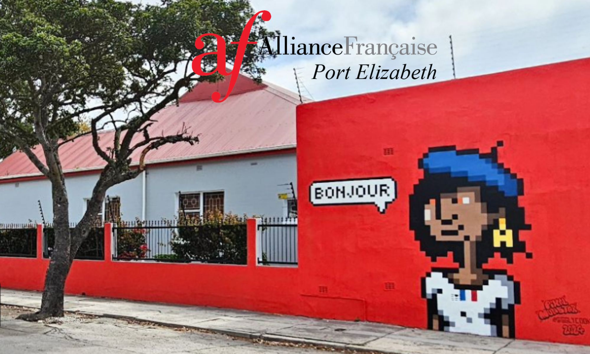 Afrique du Sud : la façade de l’Alliance française de Port Elizabeth fait peau neuve !