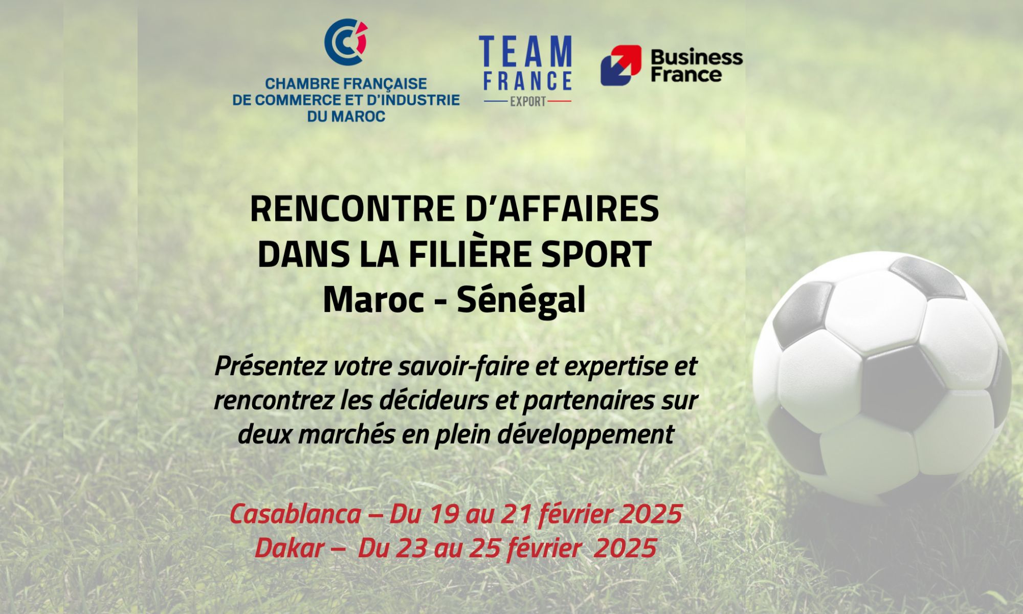 French Sport Days 2025 - Maroc & Sénégal