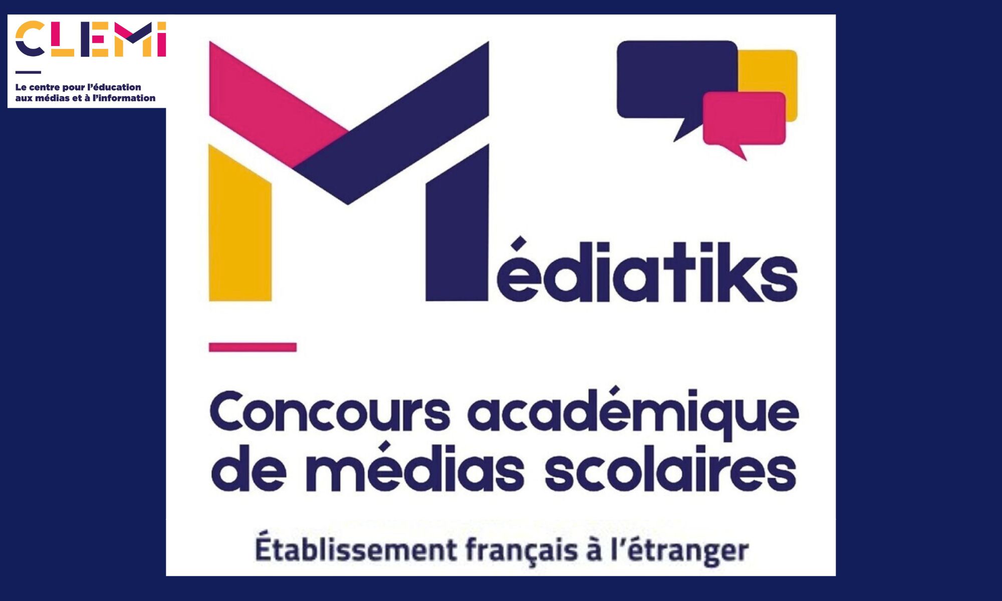 Médiatiks : le concours des médias scolaires